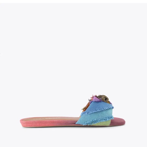 Kurt Geiger Shoes - Kurt Geiger Kensington Denim Flat Sandal